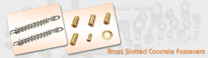  Brass Slotted Concrete Fasteners